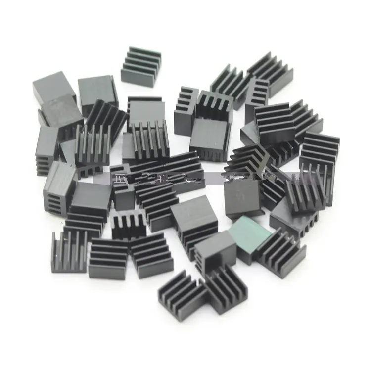 Heatsink Aluminium Mini Mini Ultra-tipis untuk Penambang Chip Routing Papan Sirkuit Memori Kecil