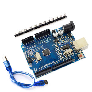 DH per Uno R3 scheda di sviluppo Atmega328p Ch340 Ch340g per Arduino Uno R3 con intestazione e cavo a perno dritto