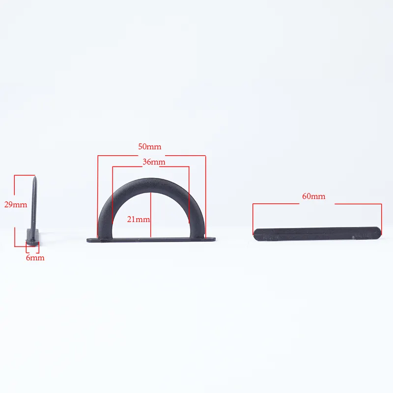Black Plastic Euro Hole Hooks Packing Hanger Display Hook For Box Package