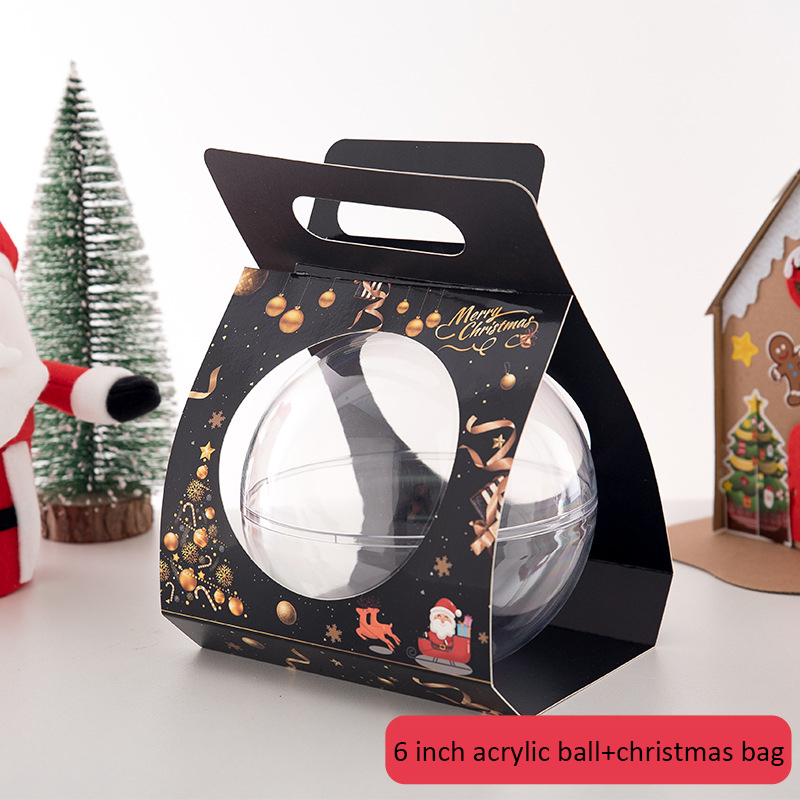 6 inches+black Christmas bag