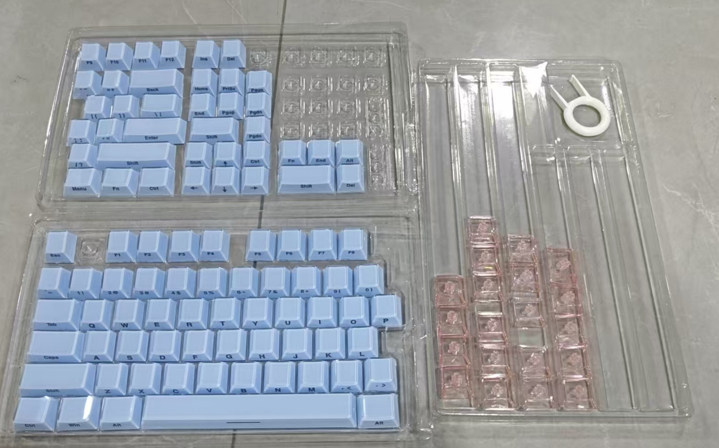 Lettrage côté cristal-bleu