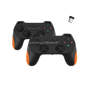 OEMロゴ新しいシンプルなPCゲームパッドワイヤレス2.4Ghzゲームコントローラー振動なしゲームスティックボックスUSBジョイスティック2人用 - Product Image 6