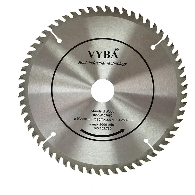 TCT Saw Blade เครื่องมือเลื่อยใบมีด230*60T ไม้เนื้อแข็งและแผ่นไม้ที่เป็นของแข็ง