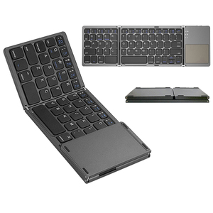 Teclado inalámbrico portátil B033 con panel táctil BT Office Teclado plegable triple magnético portátil para Windows Android IOS iPad - Product Image 4