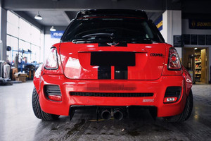 MINI R56 LB vücut kitleri MINI R56 LB tarzı ön tampon yan etek ile arka tampon ve üzerinde çamurluklar - Product Image 4