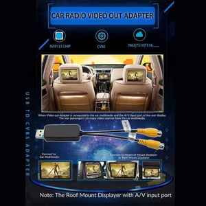Adaptador de salida de vídeo USB a Cvbs, Dongle a Cable de interfaz RCA, entrada USB, salida de vídeo de 2 puertos a accesorios de Radio de coche - Product Image 3