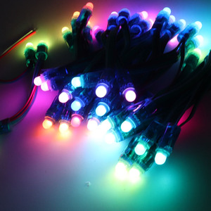 50 pezzi luce LED Pixel stringa DC 5V WS2811 IC RGB indipendente indirizzabile perforato 12mm modulo bagliore in uscita lampada digitale - Product Image 5