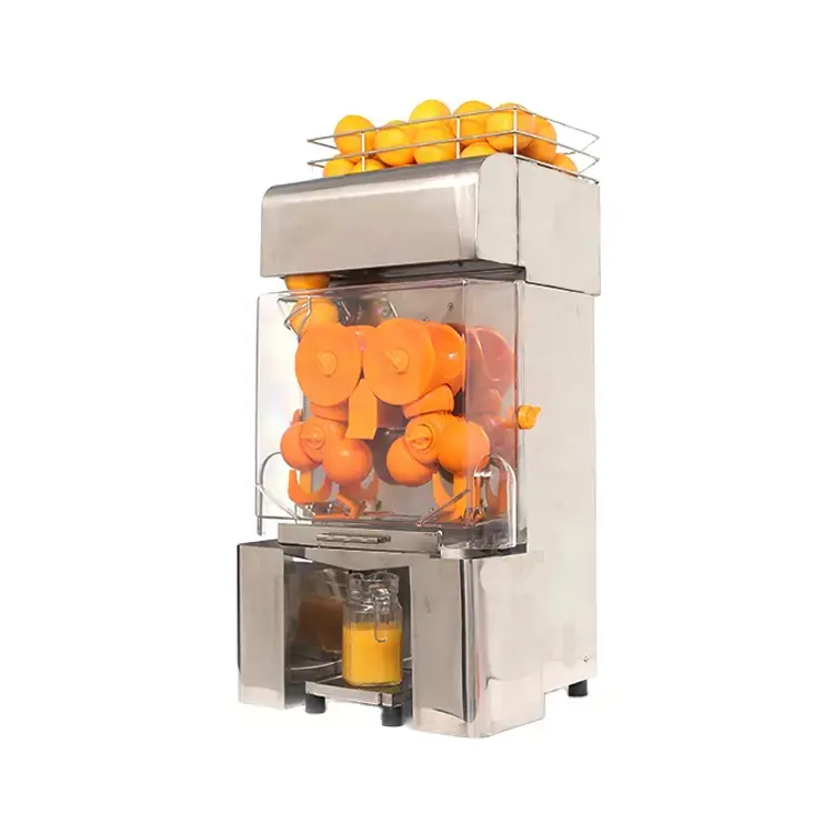 Espremedor de suco de laranja automático, máquina extratora de suco de laranja fresca