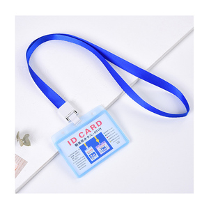 定制徽标PVC硬质塑料透明翻盖身份证徽章持卡人工作业务 - Product Image 3