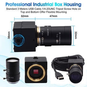 ELP 5Megapixel USB Webcam with 5-50mm Varifocal Zoom Lens USB <strong>Camera</strong> for Linux/Windows/Mac OS <strong>Video</strong> <strong>Camera</strong> - Product Image 3