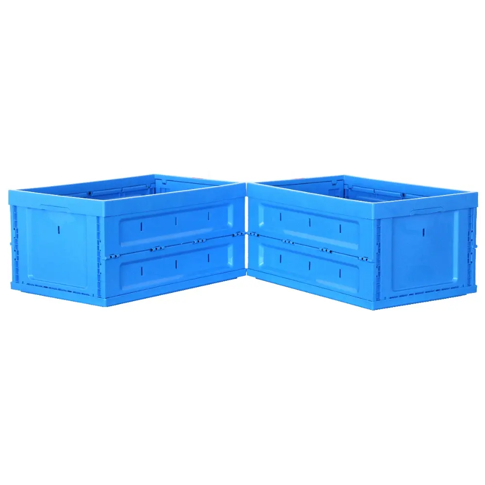 Heavy Duty AS RS Plastic Box 600x400x300 mm Food Grade Fruit Vegetable Collapsible Moving Box Stackeable Storage Plastic Crate