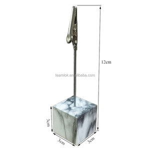 Kẹp Giữ Bản Ghi Nhớ Hình Khối Đá Cẩm Thạch | Kẹp Giữ Bản Ghi Nhớ Ảnh | Kẹp Cá Sấu Ghi Nhớ Hình Vuông 3X3 Bằng Acrylic - Product Image 3