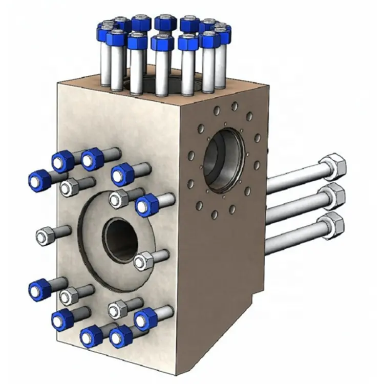 Boîte de Valve de cylindre hydraulique de Module d'extrémité de fluide de pièces de rechange de pompe de boue de champ huileux