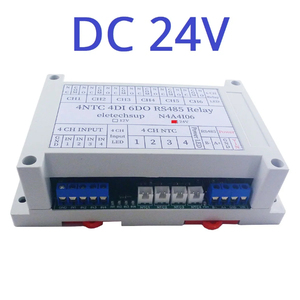N4A4I06 14CH 4AI-4DI-6DO NTC Temperature Collector -20-+125 Celsius <strong>Analog</strong> <strong>Input</strong> NPN Photoelectric Isolation Relay Output <strong>Module</strong> - Product Image 6