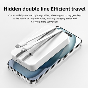 Portable 10000mAh Outdoor Power Station with Fast Charging LED Display USB/DC <strong>Input</strong> Interface Magnetic Function 20W <strong>Output</strong> Power - Product Image 3