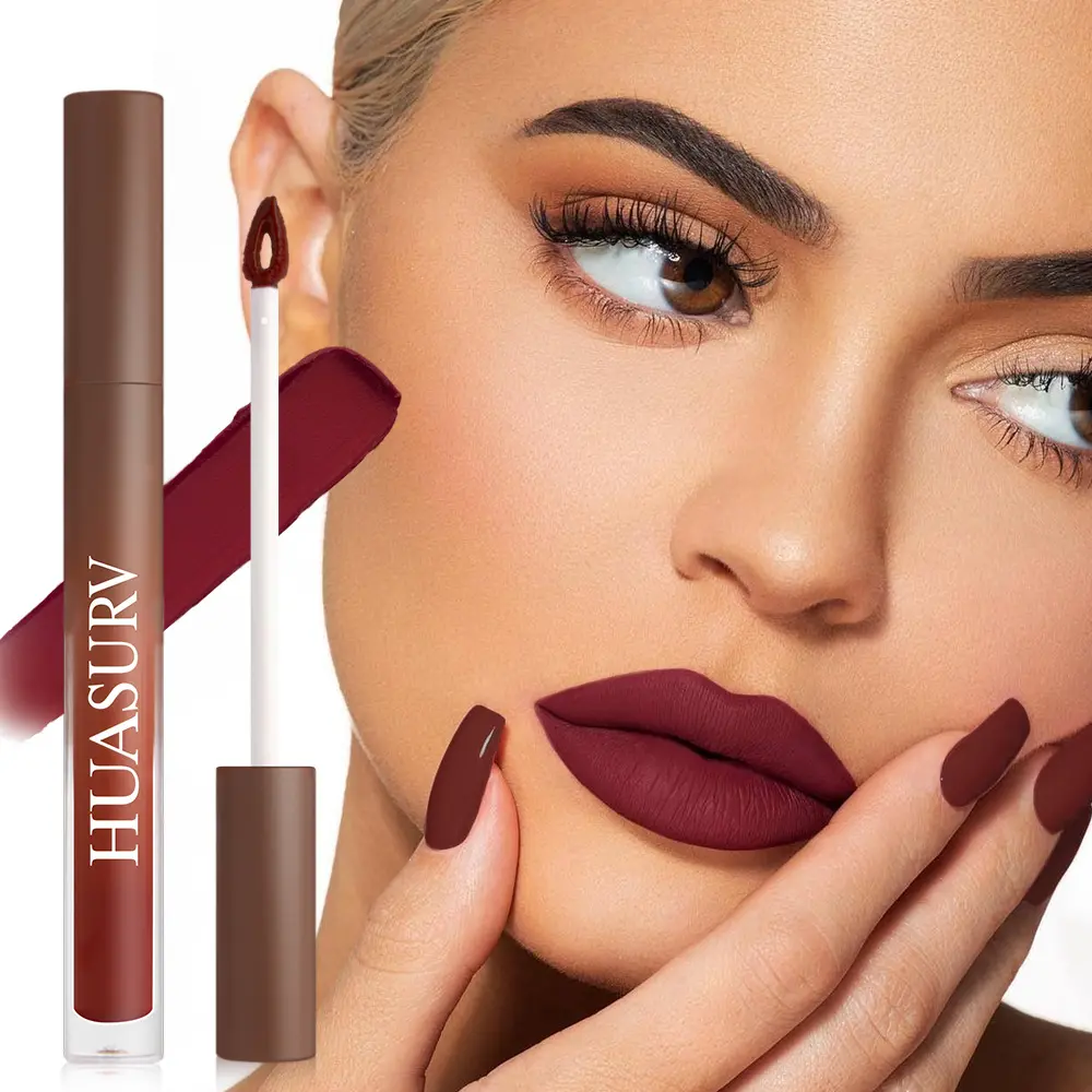 OEM 19 warna Label pribadi tidak pudar Cup antilengket lipstik wanita Lip Gloss Matte beludru tahan lama