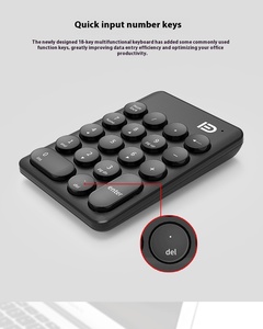 Ik6610 Mini <strong>Wireless</strong> Digital USB Mechanical <strong>Keyboard</strong> One-Handed Bank Financial Accounting Keycap New for Laptop and Gaming - Product Image 6