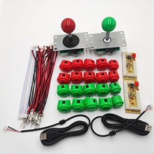 2 игрока DIY USB аркадный комплект с нулевой задержкой SANWA Джойстик кодировщик 30-кнопочный ПК Raspberry Pi BSF доска пластиковый материал