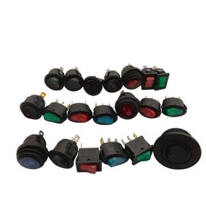 12V 24V สวิตช์สลับ SPDT ชั่วขณะแบบกำหนดเอง3 4 5 6 7 8 9พินสวิตช์เปิดปิด - Product Image 1