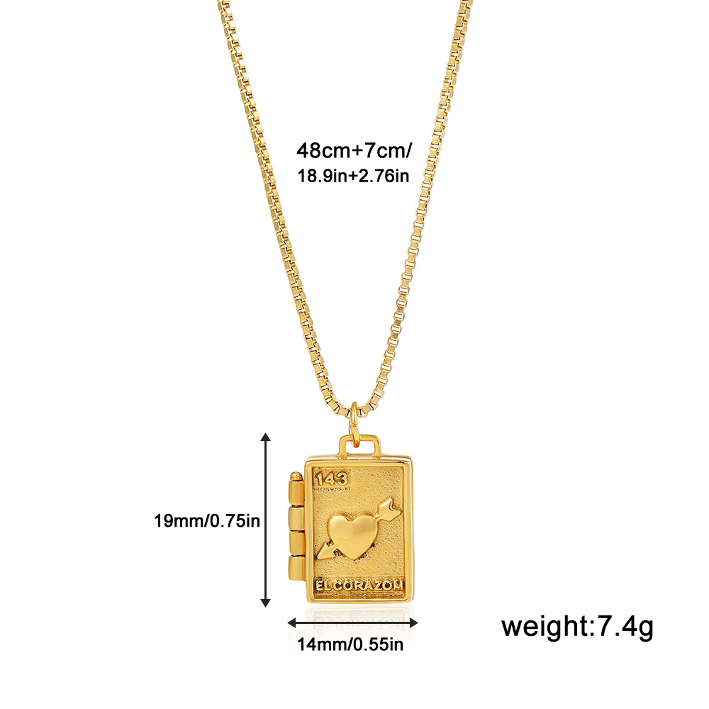 Love heart stainless steel pendant 118881