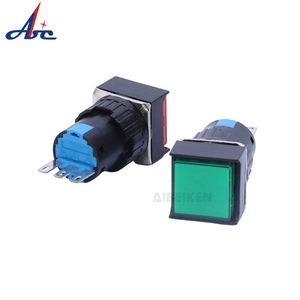 ABILKEEN 18mm PCB interruttore accessorio a pulsante SPDT sul pannello Standard montaggio pulsante anteriore rettangolare con perno - Product Image 5