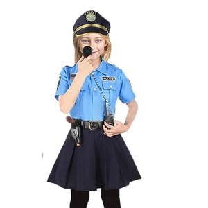 Kostum Cosplay anak polisi, kostum Cosplay polisi untuk permainan peran polisi Halloween, Set kostum polisi anak-anak - Product Image 4