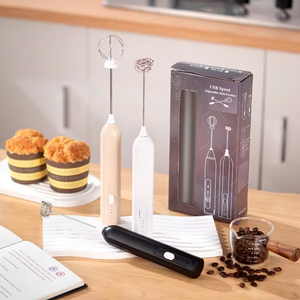 Potente latte elettrico e frullatore portatile cucina Espresso caffettiera con pulsanti comandi a mano ricaricabile - Product Image 3