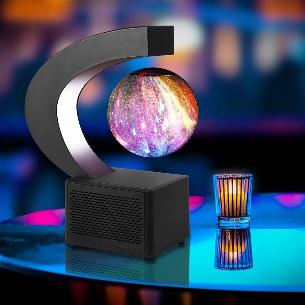 Lámpara de luz de levitación magnética, altavoz flotante, productos de tendencias, 2021