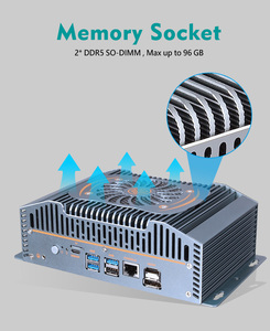 6 LAN Intel Core Ultra I5-125H I7-155H Netzwerks icherheit Industrielle Computer box DDR5 X86 Router Pfsense Firewall Mini PC - Product Image 4