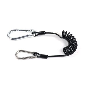 Anforderungen an den Sicherheits verriegelung draht im Seil haken längen system Lan yards Zwei kleine Lanyard-Haken für kleine Lanyard-Haken