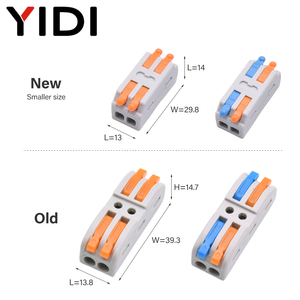 Fast Wire Quick Connector Din Rail <strong>Terminal</strong> 1 in Multiple Out <strong>Connecting</strong> <strong>Spring</strong> Clamp Compact Splice Conductor Cable <strong>Block</strong> - Product Image 6