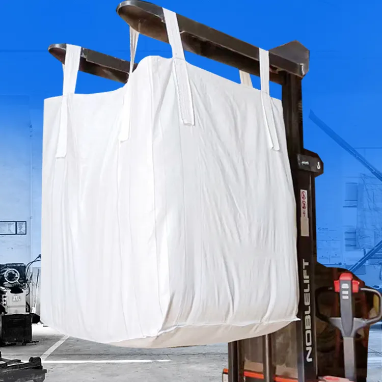 1 tonne 1,5 tonnen pp großer sack verpackung jumbo bulk fibc-säcke für sand baumaterial chemischer dünger mehl