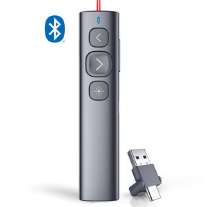 Presentazione puntatore presentatore Wireless USB-C ricaricabile Norwii N95 Plus BLE Clicker PowerPoint con Hyperlink 2 in1 ricevitore - Product Image 1