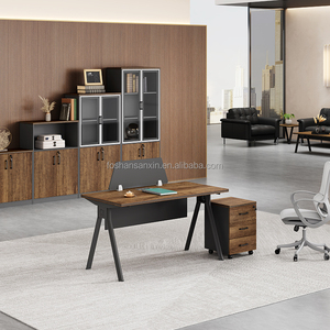 Sanxin Design Comfortable Professional Modern Office <strong>Computer</strong> <strong>Table</strong> Office Desk with <strong>Three</strong> Drawers - Product Image 1