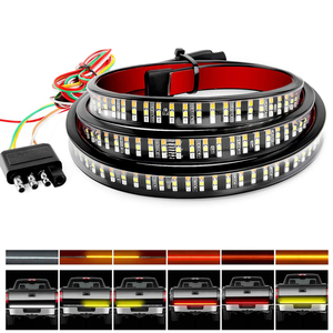ไฟเส้น LED 1.2ม. 1.5ม. สำหรับไฟท้ายรถกระบะ3แถว2835ชิปสองสีขาวแดงไฟเลี้ยวถอยหลัง - Product Image 2