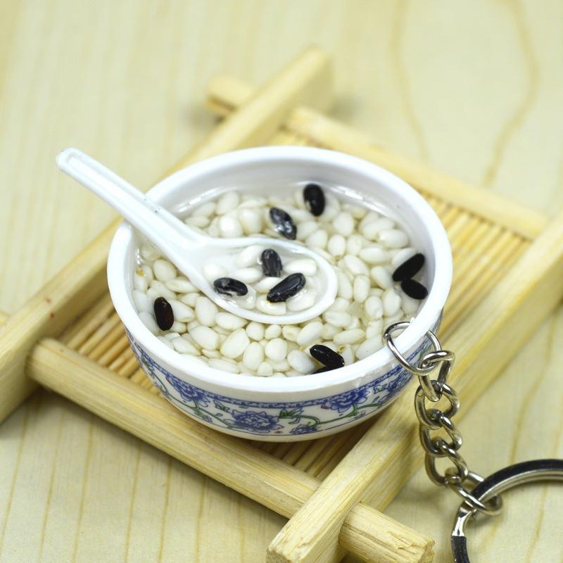 Gachas de arroz glutinoso con sésamo negro