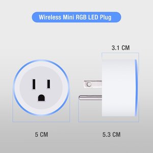 New Product <strong>US</strong> Standard Smart Life Smart Socket With Colorful LED Light Support Amazon Alexa and Google Home Wall <strong>Plug</strong> - Product Image 3