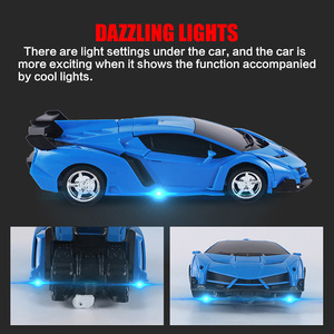 <strong>Hot</strong> <strong>Sale</strong> One Key Deformation Sports Vehicle Model Deformation Robot Remote Control <strong>Toys</strong> Transforming <strong>Rc</strong> Car - Product Image 4