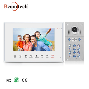 Nueva llegada a prueba de vandalismo videoportero con cable intercomunicador sistema de 4 cables para multi-apartamentos - Product Image 1