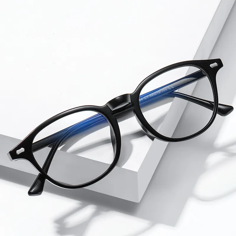 2024 nuevas gafas cuadradas de acetato TR90, gafas antiluz azul, gafas para mujer
