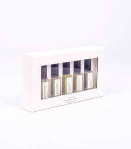 Özelleştirilmiş 1.5 ml koku sprey şişe sert kutular Mini parfümler keşif setleri kağit kutu pencere ile - Product Image 5