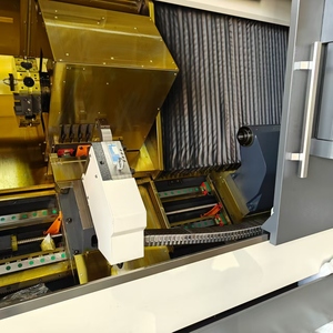 Letto obliquo cnc tornio TCK56A-1500 macchina tornio cnc programmazione controcampo CNC