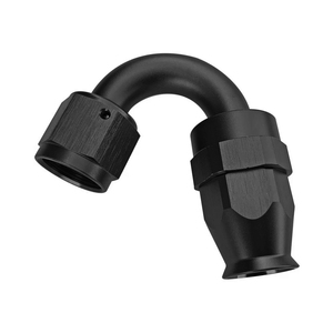 Đen 150 deg PTFE xoay đua tái sử dụng an6 an8 nhôm một ống PTFE Phù hợp kết thúc - Product Image 1