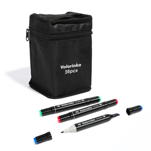 Valorinka V-1652-36 high quality <strong>chisel</strong> <strong>marker</strong> alcohol <strong>markers</strong> permanent pen alcohol-based dual tip sketch <strong>marker</strong> for art - Product Image 1