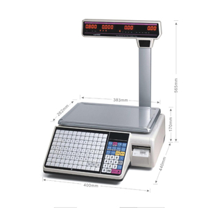 New Arrival 30kg Supermarket Weighing Scale with Barcode Printer - Product Image 2