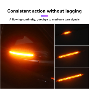 Dönüş sinyal lambası yanıp sönen göstergesi ile 5W araba dikiz aynası çalışan ışık DRL Amber LED sinyal ışığı - Product Image 6