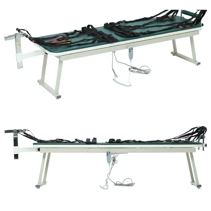 High quality electric traction table lumbar bed remote control orthopedic cervical traction device machine