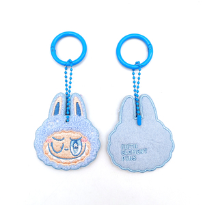YYXカスタムアニメキーチェーンかわいい刺繍ブーブーペンダントテリー布キータグ (OEM/ODM、無料サンプル) - Product Image 4