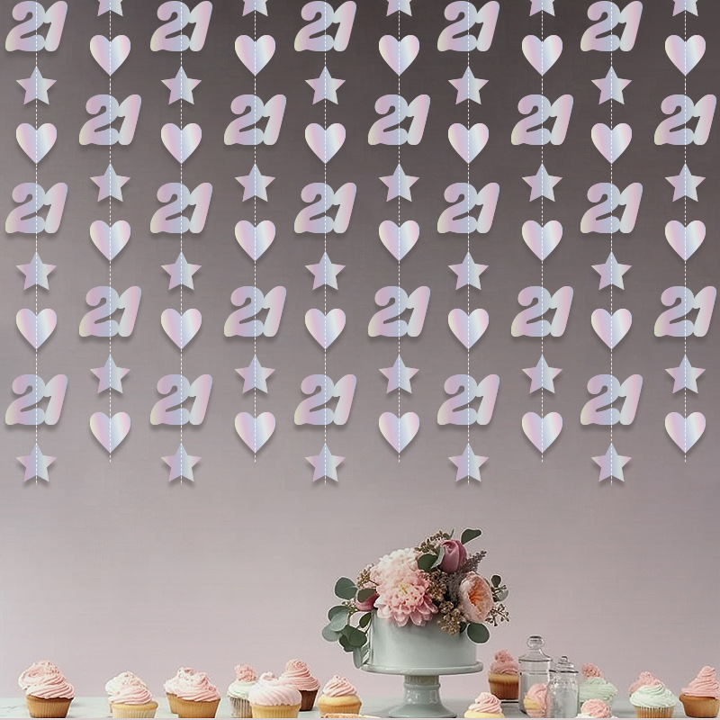 Colorful four-pointed star love number 21