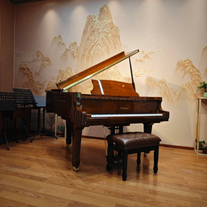 2025 Antique Deluxe Walnut Grand Piano Restored German Quality - Product Image 1